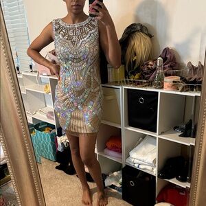 Jovani dress Sequin Embellished Sleeveless Dress